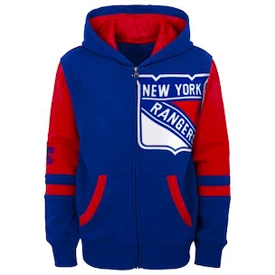 Outerstuff  FACEOFF FULL ZIP FLEECE HOODIE   NEW YORK RANGERS Gyerek-melegítőfelső