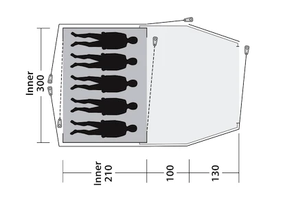 Outwell  Cloud 5 Plus Blue Sátor