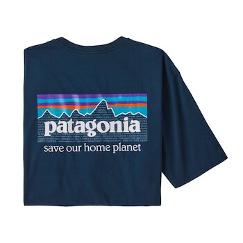 Patagonia  P-6 Mission Organic Tidepool Blue  Férfipóló
