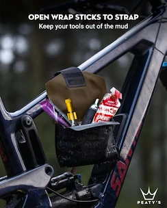 PEATY'S  Holdfast trail tool wrap - moss green (phf-ttw-mss-25)  Vázra szerelhető táska
