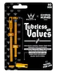 PEATY'S  X chris king (mk2) gold tubeless valves - 80mm (ptv2-80-gld-12)  Tubeless szelep