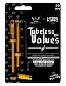 PEATY'S  X chris king (mk2) gold tubeless valves - 80mm (ptv2-80-gld-12)  Tubeless szelep