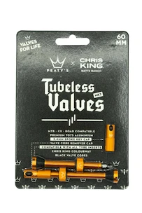 PEATY'S  X chris king (mk2) mango tubeless valves 60mm (ptv2-60-mng-12)  Tubeless szelep
