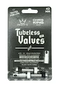 PEATY'S  X chris king (mk2) silver tubeless valves 42mm (ptv2-42-sil-12)  Tubeless szelep