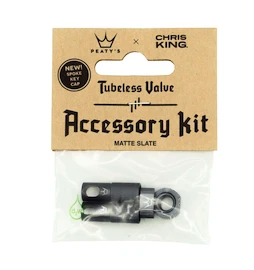 PEATY'S X chris king (mk2) slate tubeless valves accessory kit (ptv2-accs-slt-12) Tubeless szelep