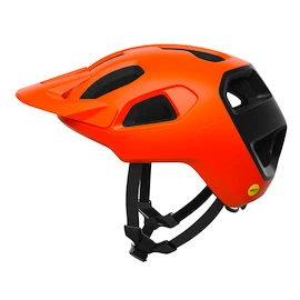 POC Cularis Fluorescent Orange Matt/Uranium Black Matt Kerékpáros sisak