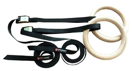 Power System Gymnastic Wooden Rings Torna gyűrűk