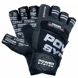 Power System Power Grip Black/Gray Fitness kesztyű