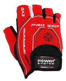 Power System Pro Grip Evo Red Fitness kesztyű