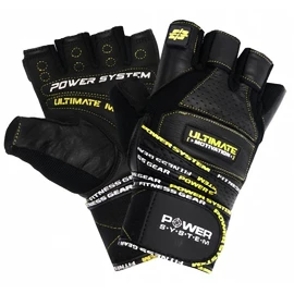 Power System Ultimate Motivation Black/Yellow Fitness kesztyű