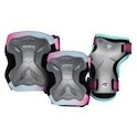 Powerslide  Kids Pro Girls II Set Grey/Pink Védőfelszerelés gyerekeknek görkorcsolyához