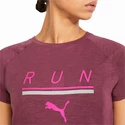 Puma  Run 5K Logo Tee Grape Wine  Női póló
