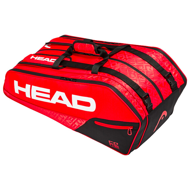 Racket táska Head Core 9R Supercombi Red/Black