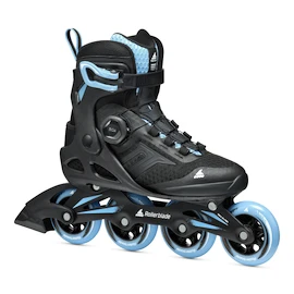 Rollerblade Macroblade 84 BOA W Black/Powder Blue Női görkorcsolya