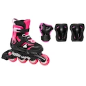Rollerblade  Microblade Combo Black/Pink  Gyermek görkorcsolya