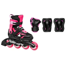 Rollerblade Microblade Combo Black/Pink Gyermek görkorcsolya