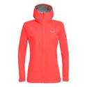 Salewa  Puez (Aqua 3) PTX Fluo Coral Női dzseki