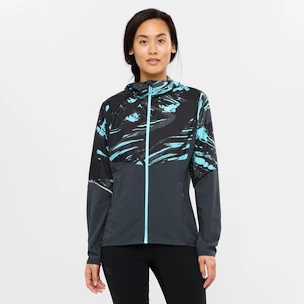 Salomon  Agile FZ Hoodie Crystal Blue Női dzseki