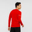 Salomon Agile LS Tee férfi póló, piros + AJÁNDÉK