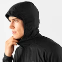 Salomon Agilis FZ Hoodie fekete kapucnis férfi sport kabát