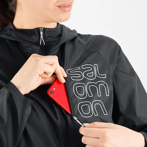 Salomon  Bonatti Cross FZ Hoodie Jet Black/White Női dzseki