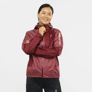 Salomon  Bonatti Waterproof Jacket Earth Red/Cabernet Női dzseki