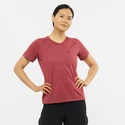 Salomon  Cross Rebel SS Tee Earth Red Női póló