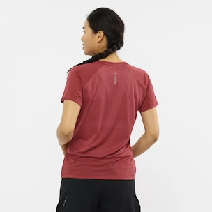 Salomon  Cross Rebel SS Tee Earth Red Női póló