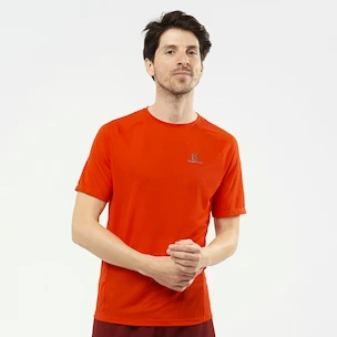 Salomon Cross Rebel SS Tee Fiery Red Férfipóló