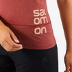 Salomon  Cross Run Graphic Tee Cabernet  Női póló