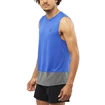 Salomon Cross Run Tank Nautical Blue/Black Ujjatlan póló férfiaknak