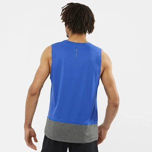 Salomon Cross Run Tank Nautical Blue/Black Ujjatlan póló férfiaknak