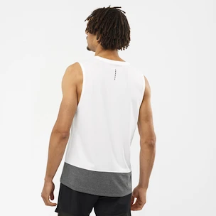 Salomon Cross Run Tank White/Black Ujjatlan póló férfiaknak