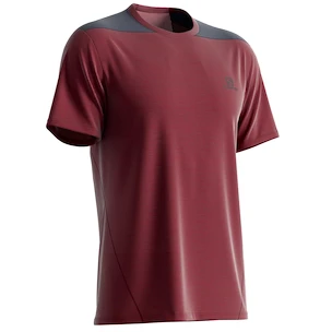 Salomon  Outline SS Tee Cabernet Férfipóló