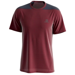 Salomon  Outline SS Tee Cabernet Férfipóló