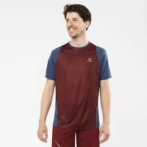 Salomon Sense Aero SS Tee Cabernet Férfipóló