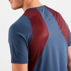 Salomon Sense Aero SS Tee Cabernet Férfipóló
