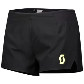 Scott Split Shorts RC Run Black/Yellow Női rövidnadrág