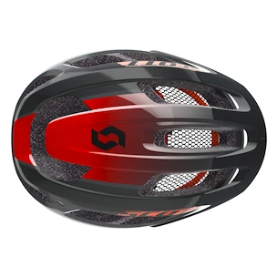 Scott  Supra (CE) Grey/Red Fade Kerékpáros sisak