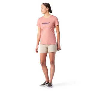 Smartwool  Merino Sport 150 Dragonfly Summit Short Sleeve Light Mahogany Női póló
