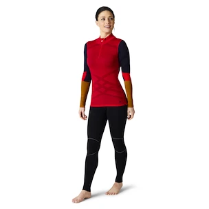 Smartwool  W Intraknit Merino 200 Colorblck 1/4 Zip pomegranate Női póló