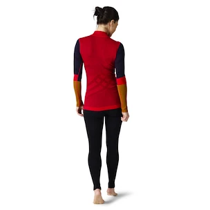 Smartwool  W Intraknit Merino 200 Colorblck 1/4 Zip pomegranate Női póló