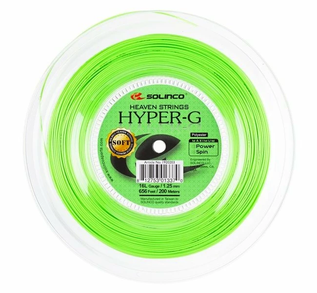 Solinco  Hyper-G Soft (200 m)  Teniszütő húrozása
