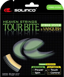 Solinco Tour Bite + Solinco Vanquish (12 m) Teniszütő húrozása