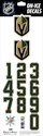 Sportstape  ALL IN ONE HELMET DECALS - LAS VEGAS GOLDEN KNIGHTS  Védősisakszám