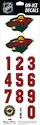 Sportstape  ALL IN ONE HELMET DECALS - MINNESOTA WILD  Védősisakszám