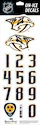 Sportstape  ALL IN ONE HELMET DECALS - NASHVILLE PREDATORS  Védősisakszám