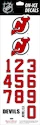 Sportstape  ALL IN ONE HELMET DECALS - NEW JERSEY DEVILS  Védősisakszám