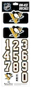 Sportstape  ALL IN ONE HELMET DECALS - PITTSBURGH PENGUINS - DARK HELMET  Védősisakszám