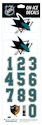 Sportstape  ALL IN ONE HELMET DECALS - SAN JOSE SHARKS  Védősisakszám